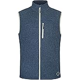 Little Donkey Andy Men's Warm Fleece Vest Windproof Sleeveless Full-Zip Jacket for Golf Hiking Running Travel