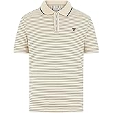 GUESS Mens Eco Short Sleeve Stripes Polo
