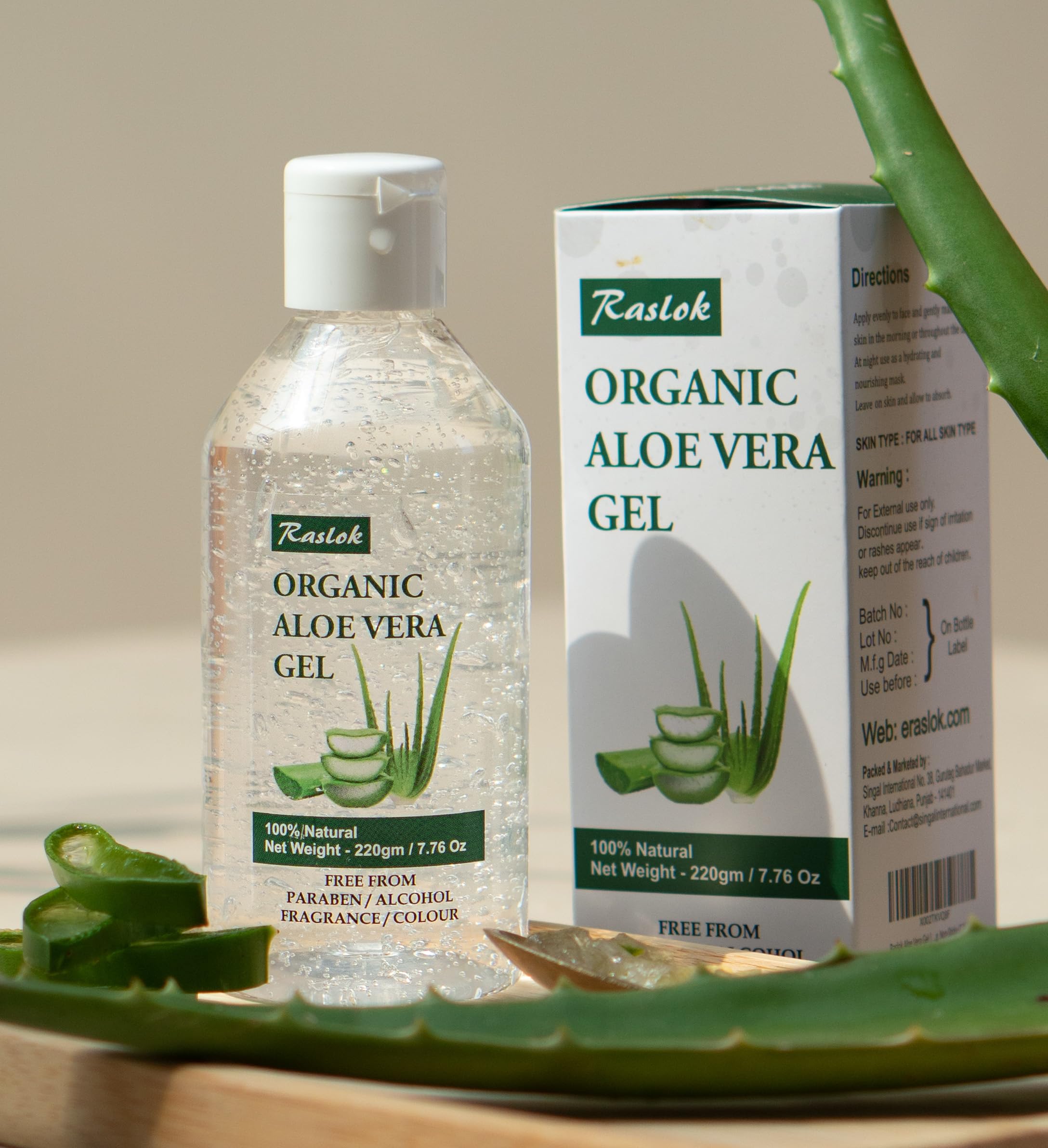 Aloe Vera Gel | 100% Pure Natural Aloe Gel For Moisturizing Face Skin & Hair Care,Durable Moisturizing Hydrating Soothing, Non-Sticky (7.7 OZ)