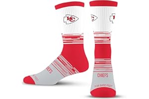 For Bare Feet NFL mens Elevate Crew Sock