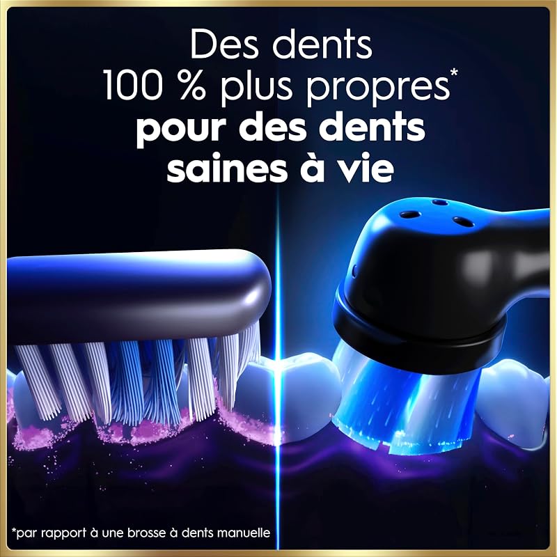 Brosses à Dents Electriques iO 9 Duo, 4 Brossettes, Noire et Rose