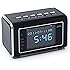 Jumbl JU-SC02B Mini Hidden Spy Camera Radio Clock with Motion Detection and Infrared Night Vision - Built-In Screen, Speaker, Micro SD Slot and AUX Line In - Standalone Operation without Need for Computer for your Home, Kids & More - Black