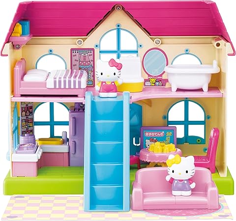 Amazon ハローキティ 階段付きのおうちにようこそ ハウス おもちゃ