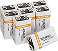AmazonBasics 9 Volt Everyday Alkaline Batteries (8-Pack)