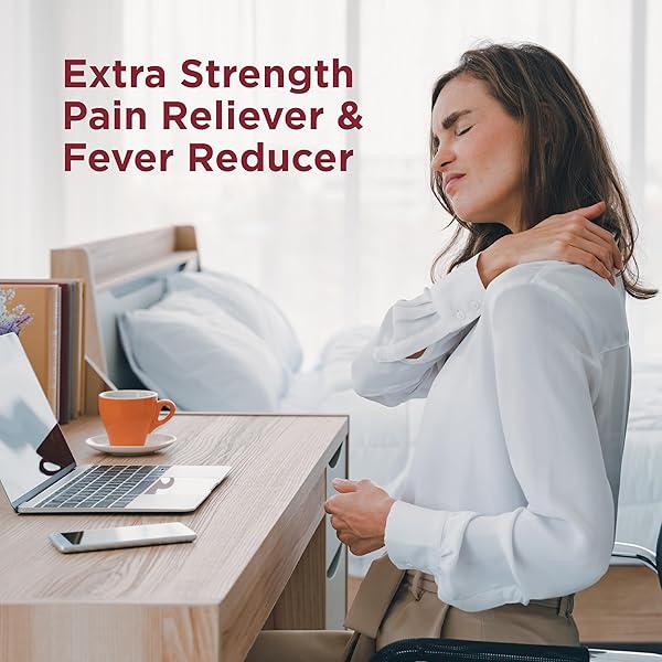AMAZON BASIC CARE EXTRA STRENGTH PAIN RELIEF, ACETAMINOPHEN CAPLETS, 500 MG, PAIN RELIEVER/FEVER REDUCER, 500 COUNT (PACKAGING MAY VARY)