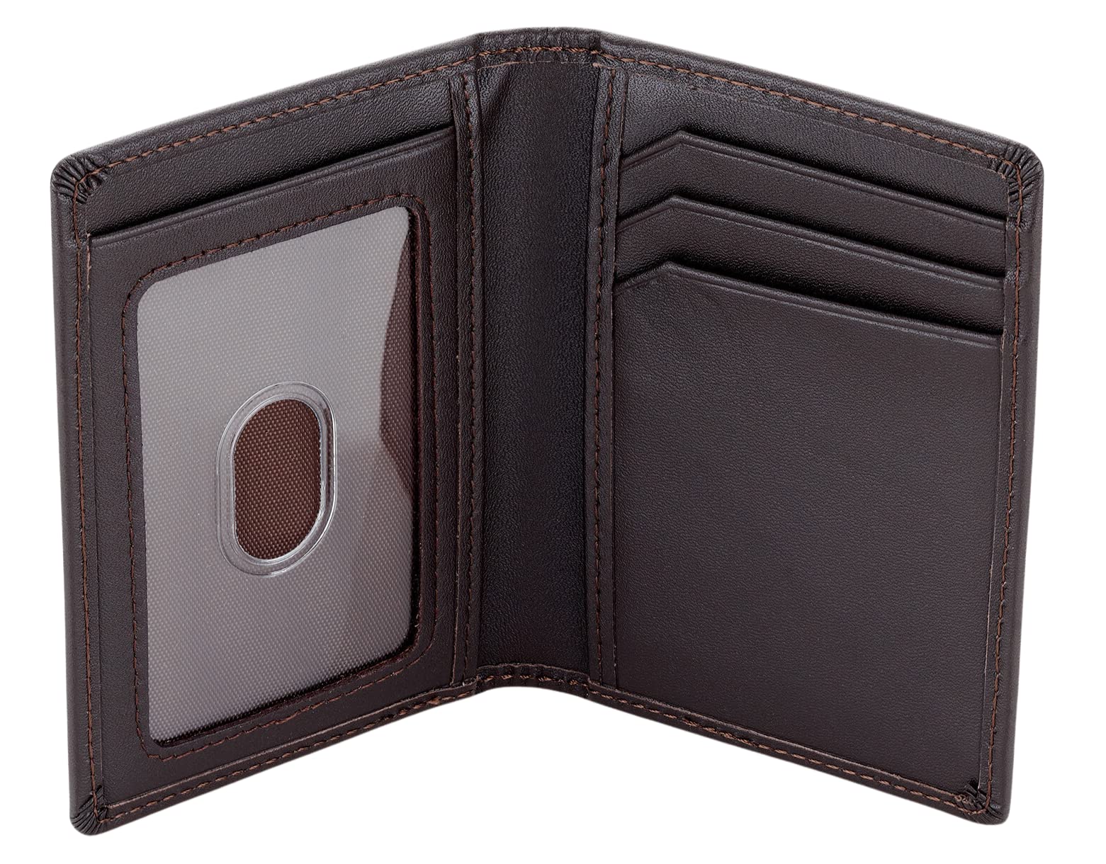 Marshal Men's Slim Front Pocket Wallet - RFID Blocking Genuine Leather Bifold