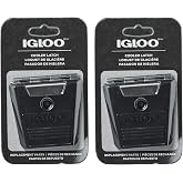 Igloo Cooler Hybrid Stainless/Plastic Latch Post &amp; Screws, 2-Pack, Black