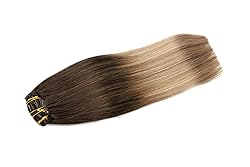 SURNEL Clip in Hair Extensions Balayage Dark Brown