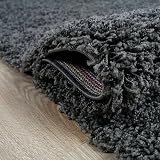 Prime Plus Extra Thick 5cm Pile Dark Grey Shaggy Rug 120x170cm view 2
