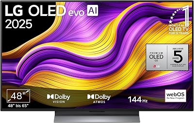 OLED48G56LS TV 48" (121 cm) OLED evo Fernseher (α11 4K AI-Prozessor, webOS 25, Dolby Vision, bis zu 120Hz) [Modelljahr 2025]