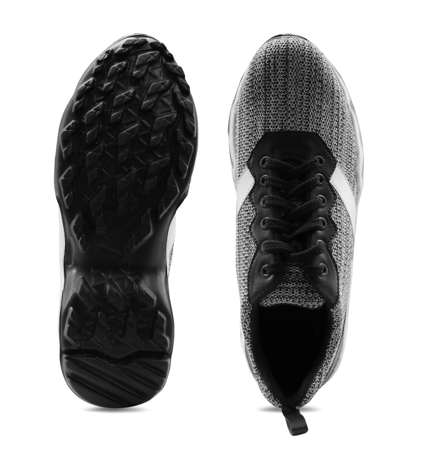 beonza men grey performance series running sports shoes