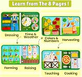 Quanquer Busy Board Book Montessori Farm 18-in-1 18M+ Toddler Toy view 2