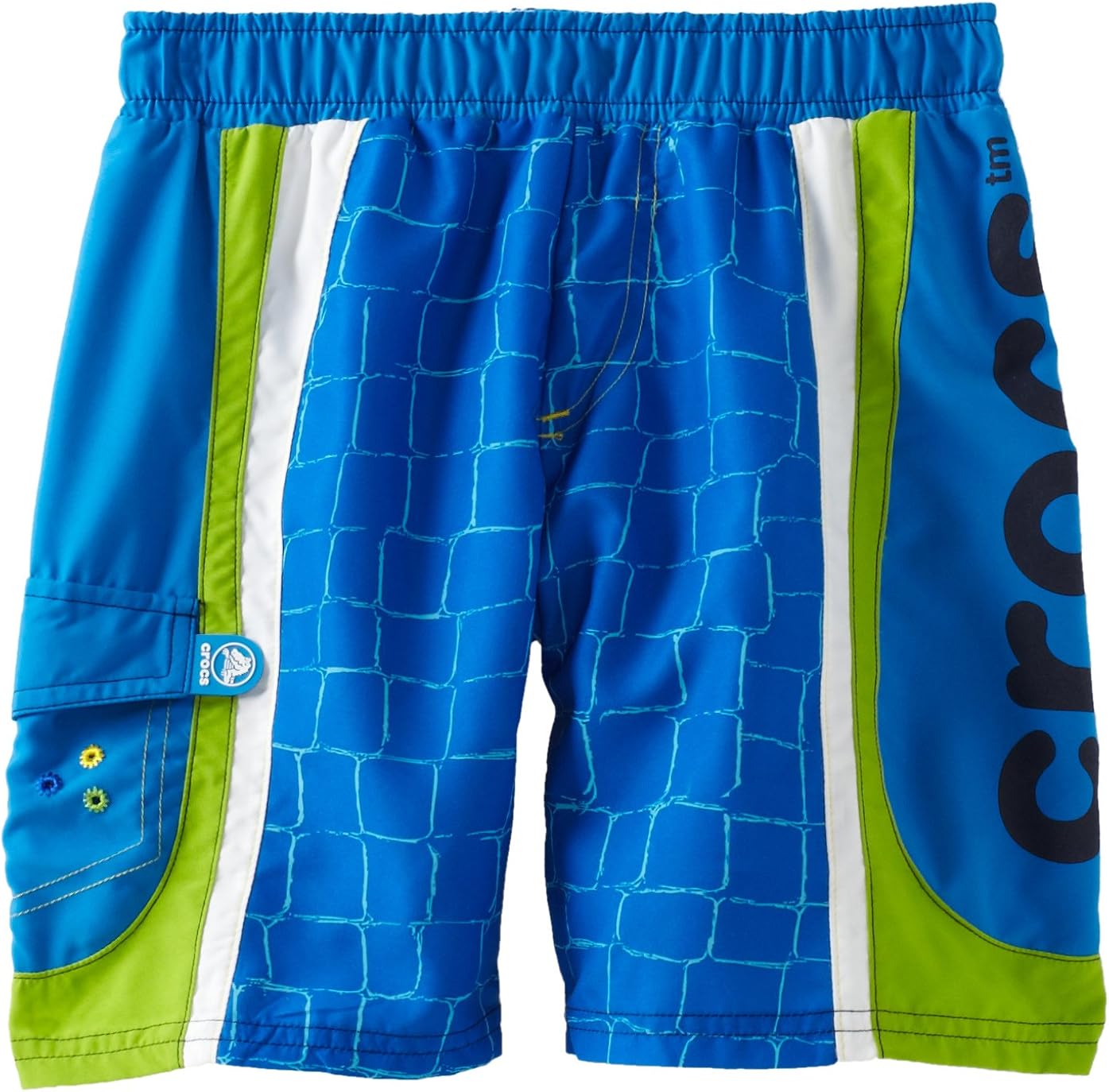 CROCS Big Boys' Boys Board Short 2, Directoire Blue/Bright