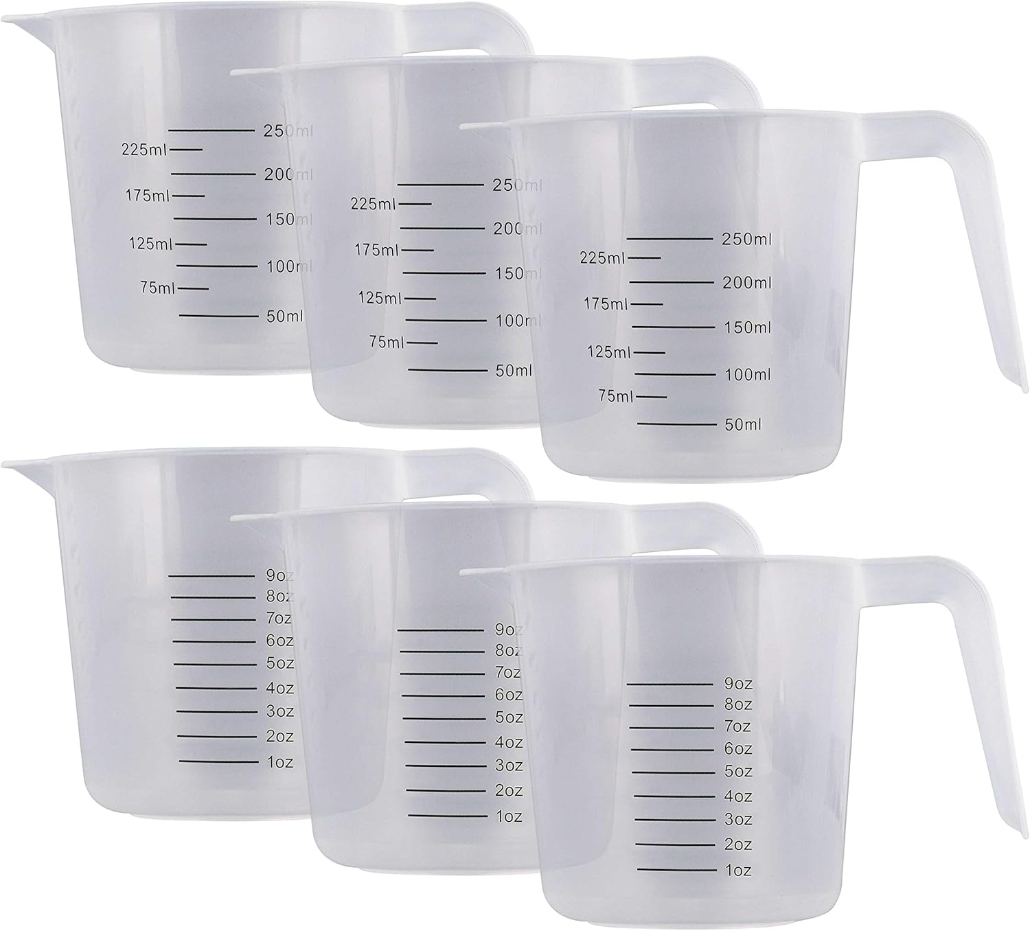 Amazon U S Kitchen Supply 8 Oz 250 Ml Plastic Graduated 
