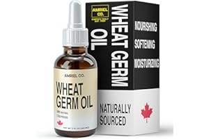 Wheat Germ Oil 60ml – 100% Pure Cold-Pressed Oil Rich in Vitamin E for Skincare, Haircare, and Wellness BY AMRIEL CO.