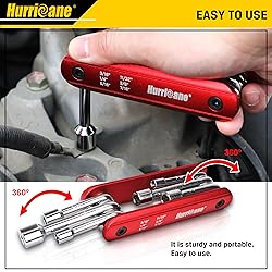 HURRICANE 6 in 1 Folding Nut Driver Set SAE, Hex