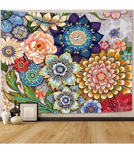 Tuscany Floral ゴブラン織　壁掛け　USA Amazon.com: Loccor Italy Tuscany Tapestry Italian Street Wall