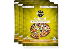 WRAWP Pizza Crust Original (3 PACK) or 6 pizza. SHELF STABLE, Organic, Paleo, Gluten Free, Dairy Free, Soy Free, Nut Free and Vegan Pizza Crust