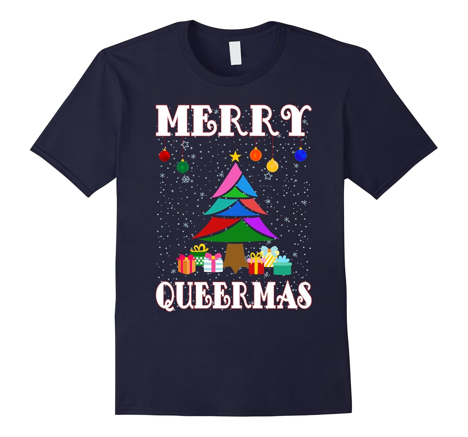 Funny Gay Pride Christmas Shirt LGBTQ Gift Novelty Tee-ANZ