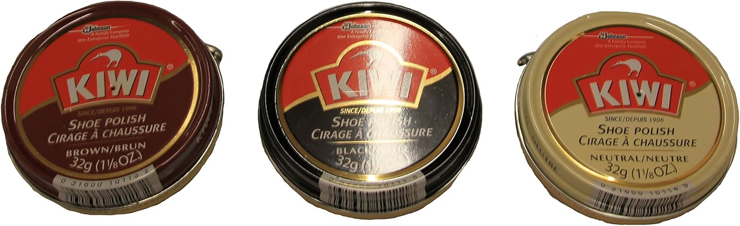 Kiwi Brown/Black/Neutral 1-1/8oz 3 Pack (1 ea color): Shoes
