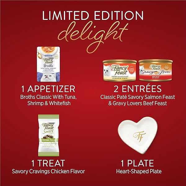 PURINA FANCY FEAST FOUR COURSE FEAST WET CAT FOOD VARIETY PACK – 7.75 OZ. BOX