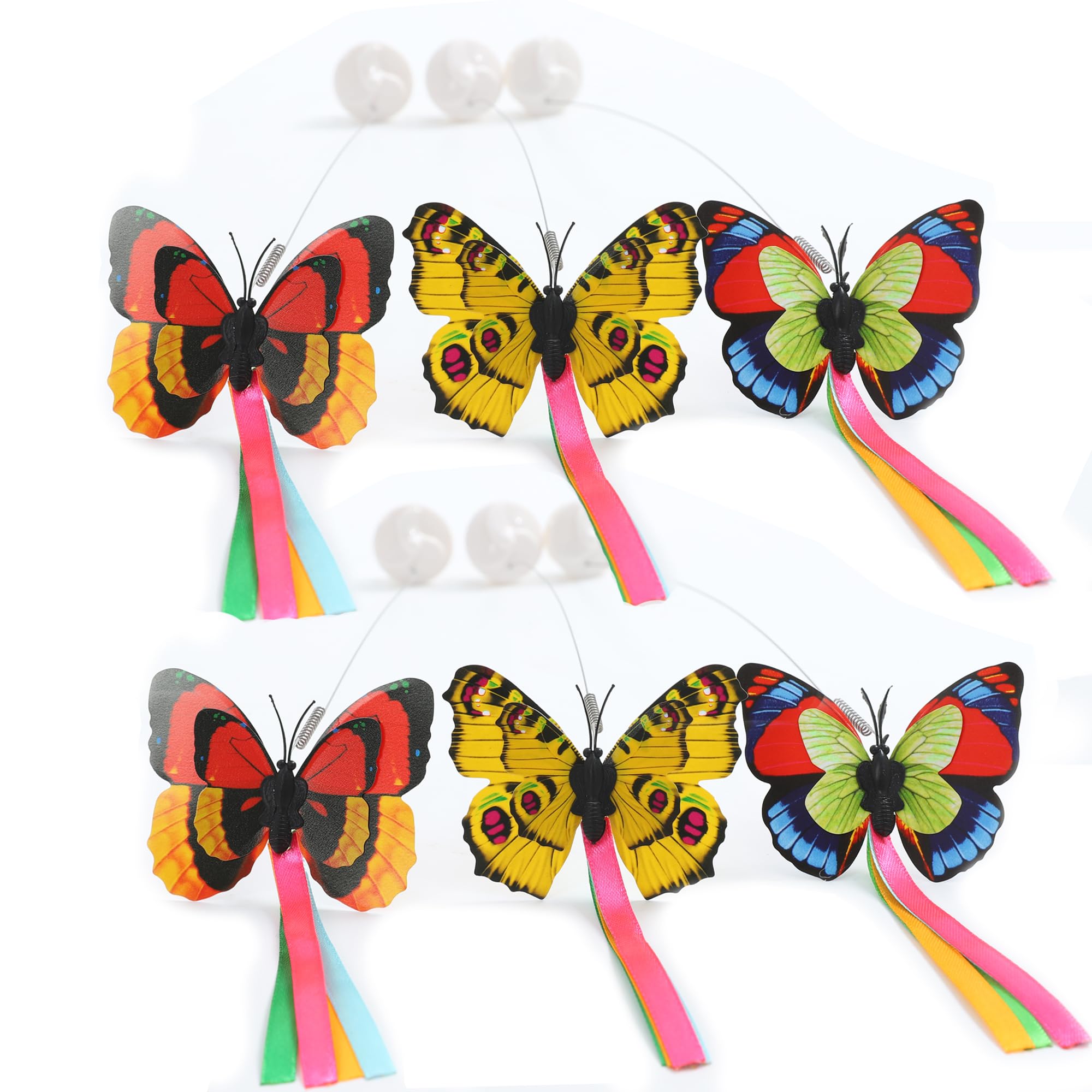 Vealind Cat Toys for Indoor Cats Interactive Play Teaser Cat Toy with 360° Electric Rotating Butterfly (Butterfly Replacements) — image 1