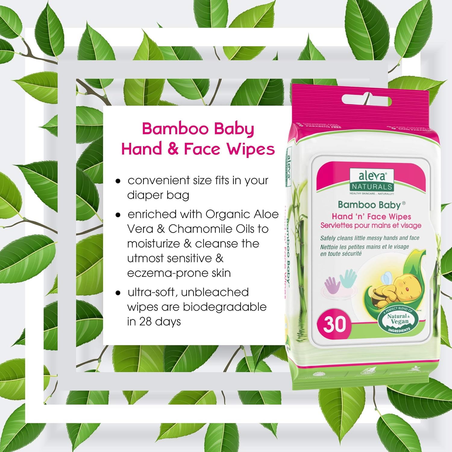 aleva hand and face wipes