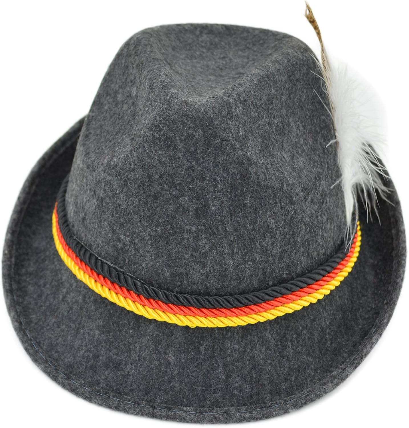 Melesh Adult Felt Swiss German Alpine Bavarian Oktoberfest Hat Cap: Clothing