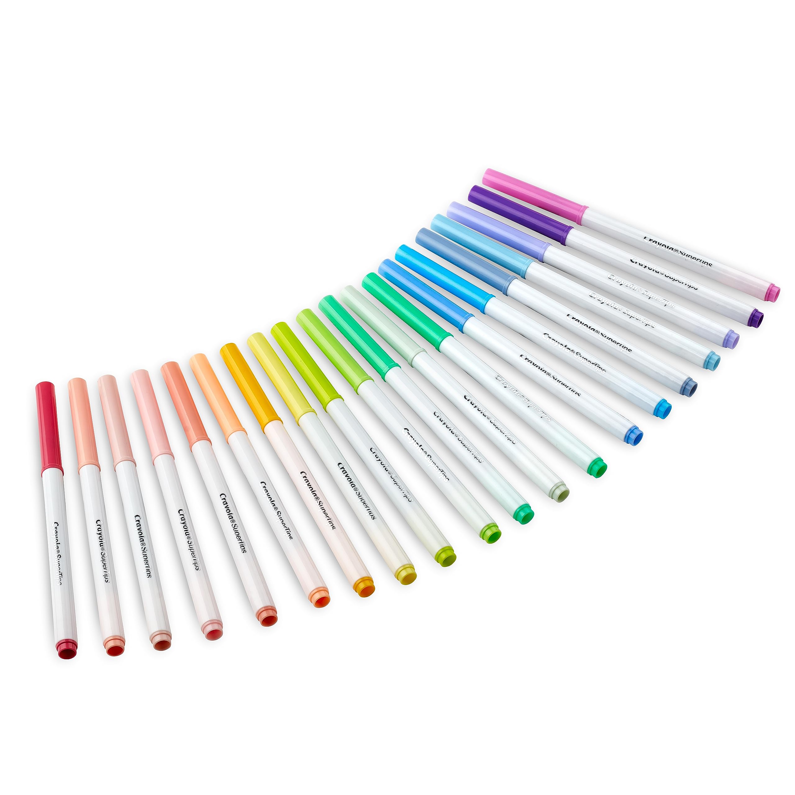Crayola Pastel- Super Tips Washable Medium Tip Markers - Pack of 20, for School and Leisure, Assorted Colours Pastel