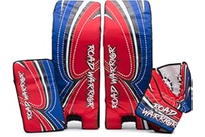 Road Warrior 27" Street Hockey Goalie Set, Goalie Equipment Includes Pads, Blocker and Catcher, Perfect for Kids & Youth
