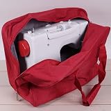 Hobby Gift Sewing Machine Bag Red Polyester Padded Carry Case 47x21x33 cm view 3