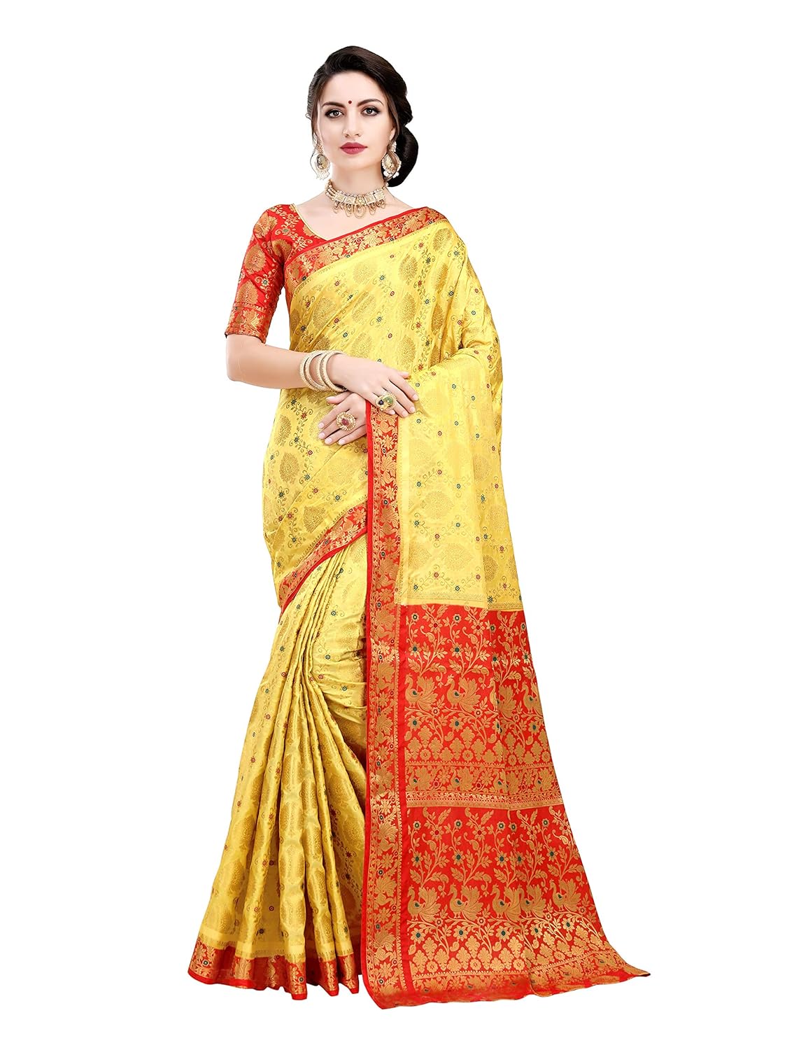 art decor sarees silk saree with blouse piece