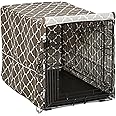 MidWest Homes for Pets Dog Crate Cover, Privacy Dog Crate Cover Fits Midwest Dog Crates, Crate Cover Only; Machine Wash & Dry; Brown Geo Print; 30 inch