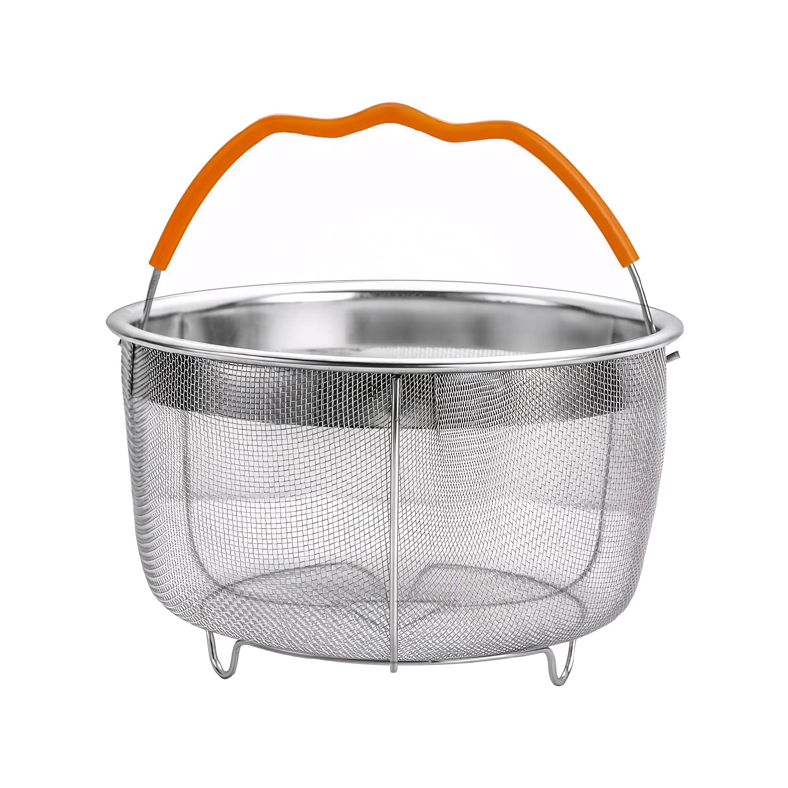 Photo 1 of ICEICE Steamer Basket for Instant Pot Accessories 6 & 8 Qt - Stainless Steel Mesh Strainer Insert - Vegetable Steamer for Cooking Broccoli, Eggs, Pasta - Fits All Pressure Cooker Pots - Silver