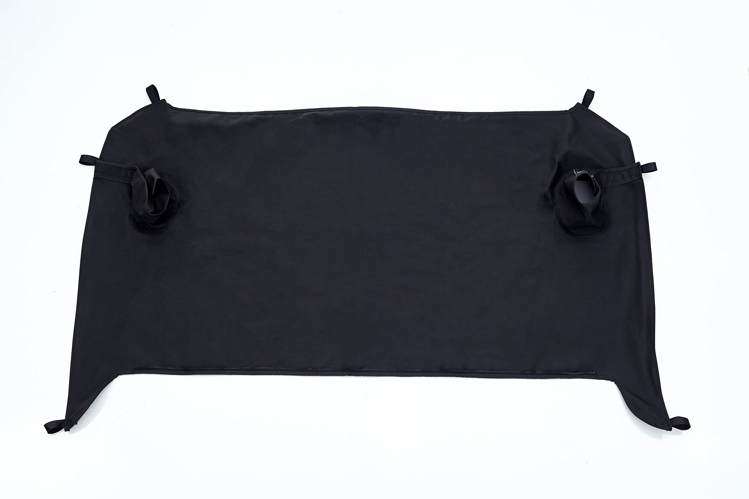 Photo 1 of RAMPAGE PRODUCTS Tonneau Cover for Jeep Wrangler JK | Black Diamond, Vinyl | 731135 | Fits 2007-2018 Jeep Wrangler JK 2-Door