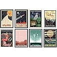 the lazy panda card company Set of 8 A4 Space Posters - Great Present for Astronauts!