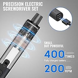 Precision Electric Screwdriver Set,160-in-1 Mini