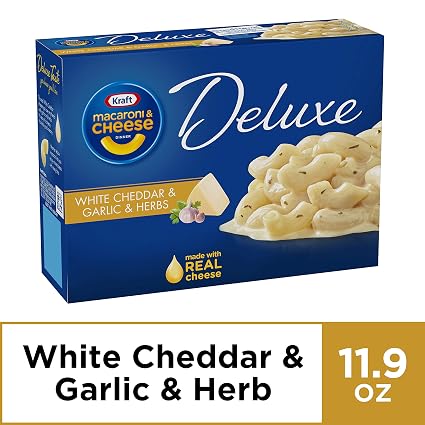 Kraft macaroni&Cheese de luxe White cheddar&garlic herbs (021000048984)