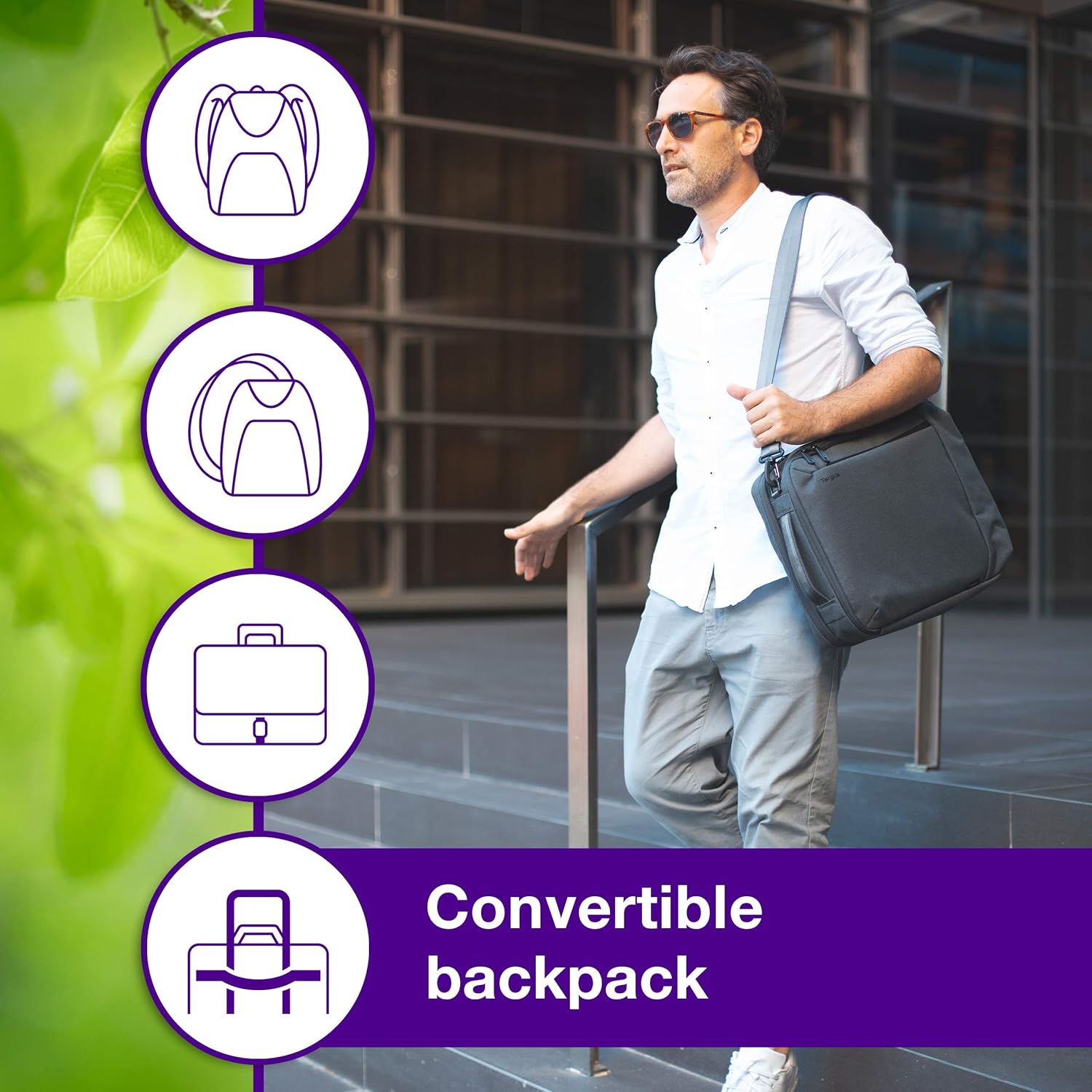Targus Cypress Convertible Backpack with EcoSmart Designed for Business Traveler and School fit up to 15.6-Inch Laptop/Notebook - Image 5