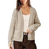 Yanekop Womens Chunky Cardigan Sweaters Oversized Open Front Cardigan Casual Cable Knit Sweater Trendy Fall Fashion