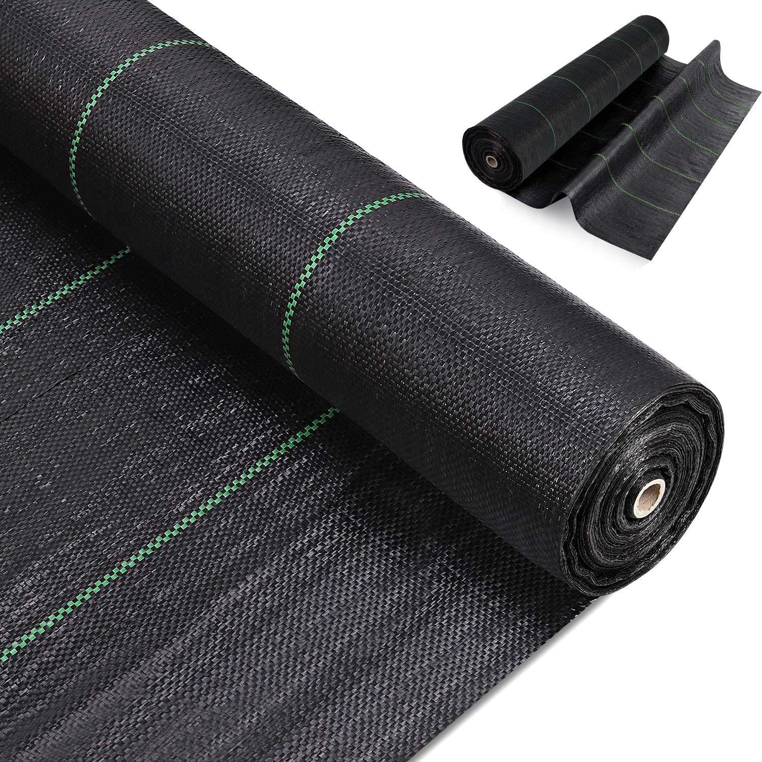 jxgzyy 2x100M Weed Control Membrane Heavy Duty Weed Control Fabric Membrane Garden Weed Barrier Ground Cover Membrane Weed Suppressant Fabric Membrane For Driveway Patio Garden Landscape