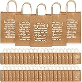ReliThick 100 Pcs Employee Appreciation Gifts Bags Bulk Thank You Paper Bags May You Be Proud of The Work Inspirational Appreciation Gifts for Team Coworker Staff Teacher Nurse(Brown)