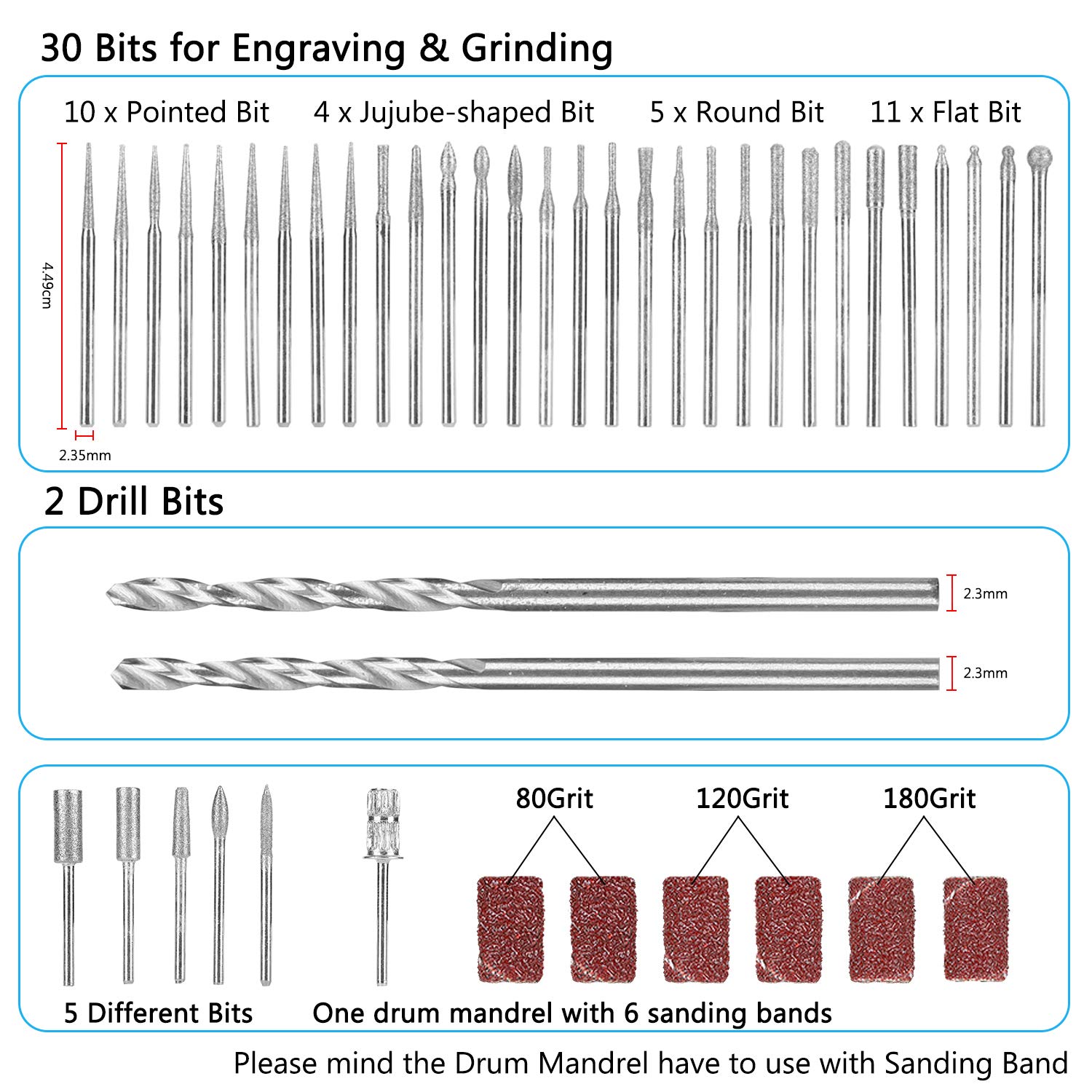 Winload 78 PCs Electric Engraving Tool Kit, Micro Engraver with Scriber