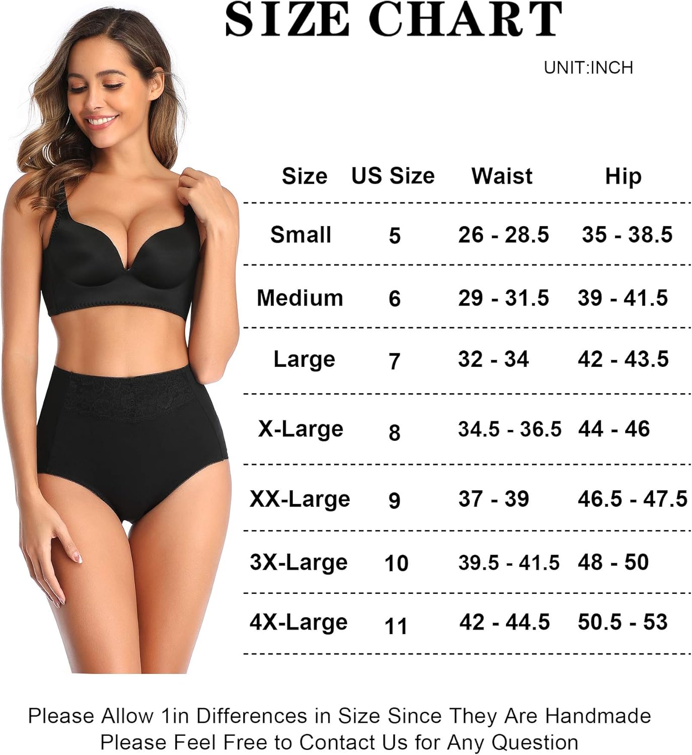 Women's High Waisted Cotton Underwear Soft Breathable Full Coverage Stretch Briefs Ladies Panties 5-Pack at  Women’s Clothing store
