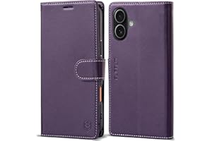 FLIPALM Wallet Case for iPhone 17 with Credit Card Holder,PU Leather Folio Flip Kickstand Protective Shockproof Cover for Apple 17 Phone Case (Purple, for iPhone 17-6.3'')