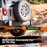 MAIKEHIGH Tow Rope 5M x 5cm 10 Ton Off-Road Recovery Strap with Gloves view 7