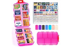 PILABEL Travel Pill Organizer with Stickers and Labels in Bulk, Daily Medicine Pharmacy Small Portable Pocket Pill Organizer 