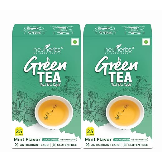 Neuherbs Pure & Natural Green Tea (50 Tea Bags)