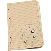 Rite in the Rain Weatherproof Loose Leaf Paper, 4.625" x 7", 32# Tan, Universal Pattern, 100 Sheet Pack (No. 982T)