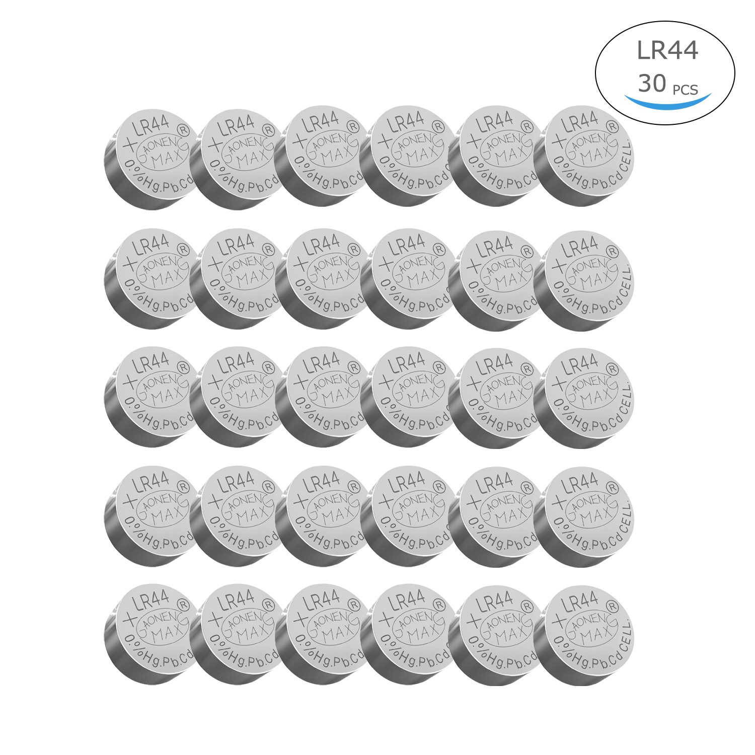 Esonstyle 30pcs LR44 AG13 Battery 1.5 Volt Battery LR 44 Coin Button Cell for Watches Clocks Remotes Games Controllers Toys & Electronic Devices (LR44 AG13 Battery -30pcs)